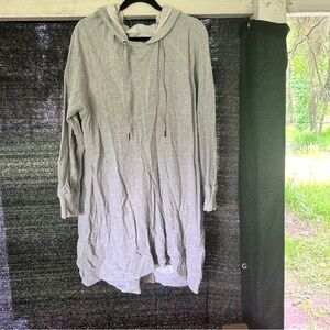 Caslon 3X Long Gray Pullover Hoodie